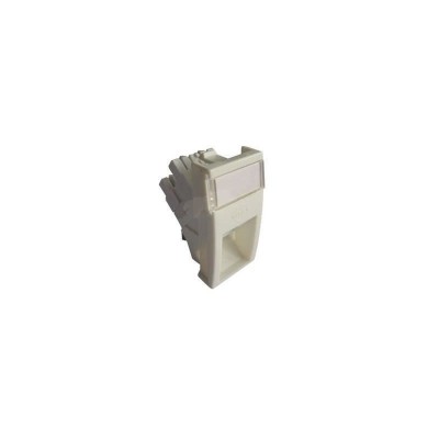 Conector inclinat, 1xRJ45 UTP cat.5e, 22.5x45 PowerCat, alb, (compatibil Legrand Mosaic) - Molex &amp;quot;MLG-00028-02&amp;quot; foto