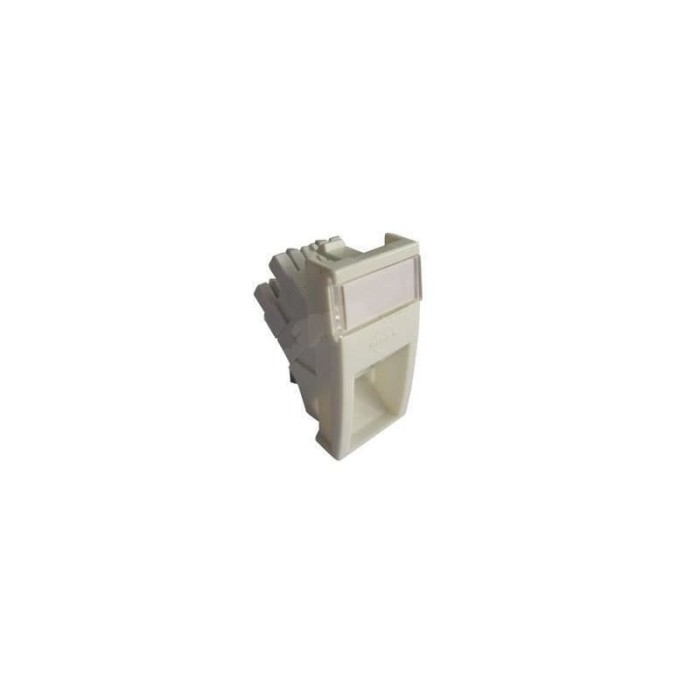 Conector inclinat, 1xRJ45 UTP cat.5e, 22.5x45 PowerCat, alb, (compatibil Legrand Mosaic) - Molex &quot;MLG-00028-02&quot;