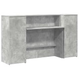 Cumpara ieftin Birou de receptie Gri beton 180x50x103,5 cm Lemn prelucrat