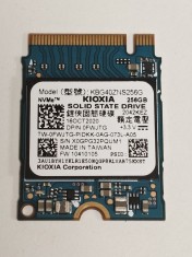 Solid State Drive (SSD) Laptop Kioxia, KBG40ZNS256G, 256GB, PCIe Gen 3 x4, M.2 format 2230, FWJTG, 2200MB/S, 1400MB/S