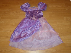 costum carnaval serbare rochie barbie printesa pentru copii de 4-5-6 ani foto