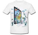 Cumpara ieftin Tricou &quot; Transformare digitală ilustrare &quot;