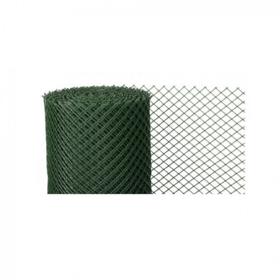 Gard plasa, pvc, verde, 20x20 mm, inaltime 1 m, 25 m foto