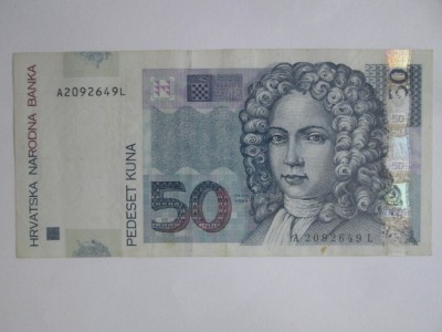 Croația 50 Kuna 2002 foto