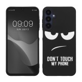 Husa Kwmobile pentru Samsung Galaxy A25, Negru/Alb, Silicon, KWM000021QB001C, Carcasa