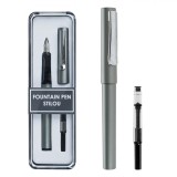 Set Stilou, Model Gri Mat, 1 Rezervă Cerneală, Oem