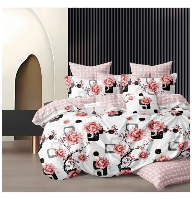 Lenjerie pat dublu,bumbac finet,6 piese,cearceaf normal 220x240cm, cearceaf pilota 200x220cm, 2 fete de perna 50x70, 2 fete de perna 70x70-A1105 foto