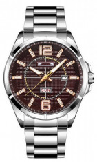 Ceas de mana barbati elegant, Matteo Ferari Waterproof Silver - MF8271REDSILVER foto