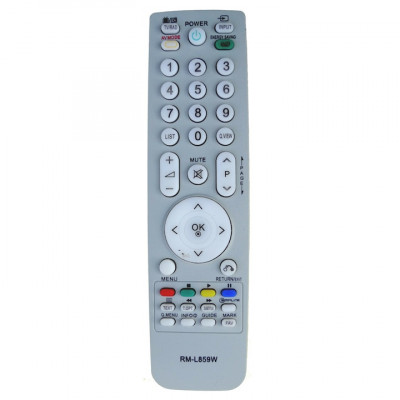 Telecomanda pentru LCD/LED LG RM-L859W, alba cu functiile telecomenzii originale foto