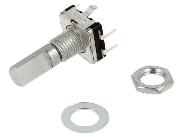 Encoder incremental 15imp/rotație, cu buton
