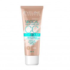 Crema coloranta, Eveline Cosmetics, CC Cream Magical Colour Correction, SPF 15, 53 Beige, 30 ml