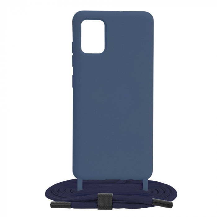 Husa telefon Samsung Galaxy A51 4G - Techsuit Crossbody Lanyard - Blue