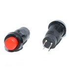 Intrerupator PUSH BUTON cu retinere 12x32 mm 1.5A/250VAC diam. 10mm