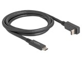 Cablu USB-C USB-C 90&deg; sus/jos 1m, 10Gbps, 60W