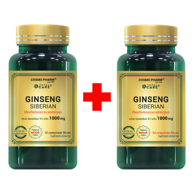 GINSENG SIBERIAN 1000MG 60CPR+30CPS GRATIS foto