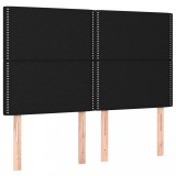 Cumpara ieftin Tablii de pat, 4 buc, negru, 72x5x78/88 cm, textil