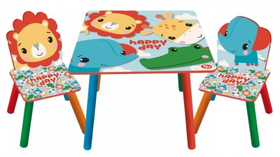 Set masuta si 2 scaunele Fisher Price, Happy Day foto