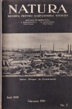 Natura. Revista pentru raspandirea stiintei, anul XXX, nr. 2, februarie 1941