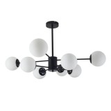 Cumpara ieftin Candelabru vintage, 8 globuri albe x E27, negru