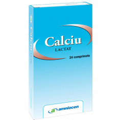 Calciu Lactat 24 capsule Amniocen