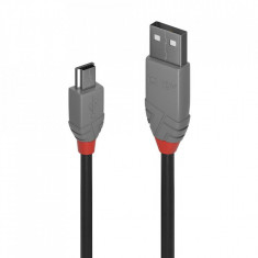 Cablu Lindy 0,5m USB 2.0 Type A-Mini USB foto
