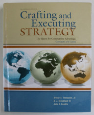 CRAFTING AND EXECUTING STRATEGY , THE QUEST FOR COMPETITIVE ADVANTAGE , CONCEPTS AND CASES by ARTHUR A. THOMPSON , JR. ...JOHN E. GAMBLE , 2010 foto