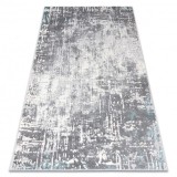 Covor CORE W9782 - structural, două niveluri de l&acirc;nă, fildeş / gri, 160x220 cm, Dreptunghi, Lana