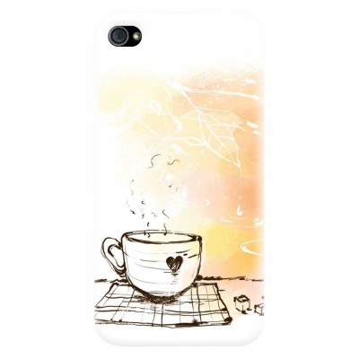 Husa silicon pentru Apple Iphone 4 / 4S, Coffe Love foto