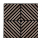 Panou acustic de perete Deco IX cu aspect de stejar uleiat, 60x60x1,8 cm