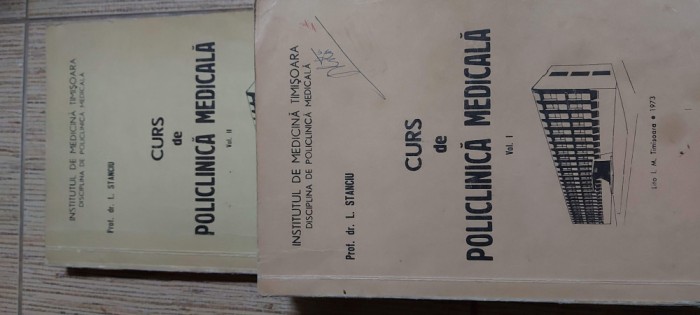 Curs de policlinica medicala - vol. I-II.