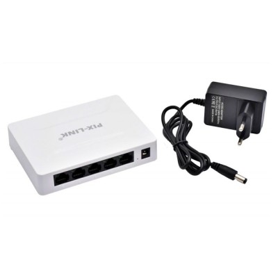 Switch Gigabit 5 Porturi, 10/100/1000Mbps, Pix-Link GS05, 196955 foto