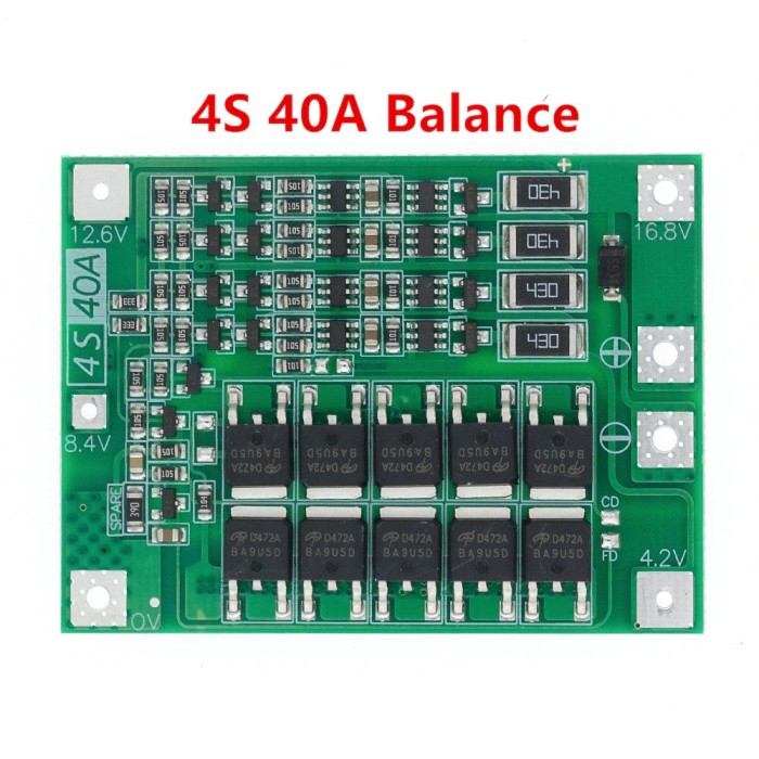 Modul BMS 18650 4S 40A acumulatori Li ion