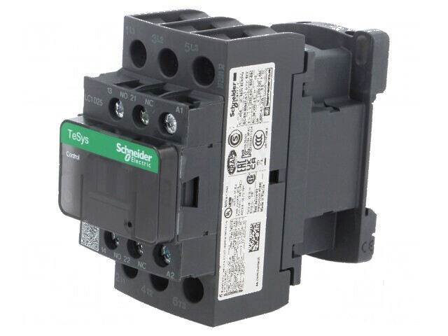 Contactor cu 3 poli și contacte auxiliare - 42VAC 25A
