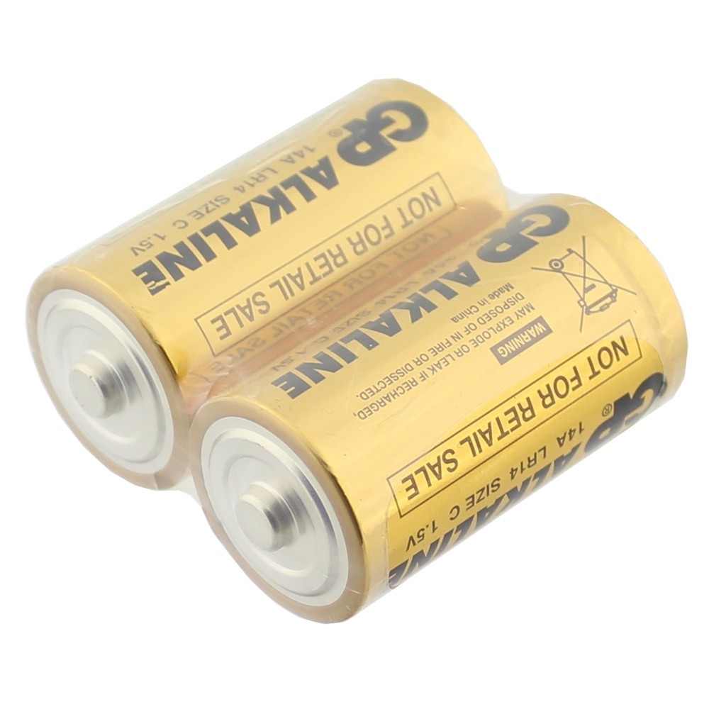 Set 2 baterii R14, 1.5V, alcaline, GP, GP14A S2, T114386 | arhiva Okazii.ro