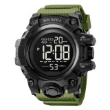 Ceas Sport Militar SKMEI 2140 Verde , Digital, Afisaj LED, Cronometru, Alarma, Rezistent la Apa 5ATM