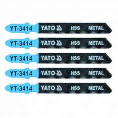 Set 5 lame HSS pentru fierastrau pendular Yato YT-3414, HSS, lungime 75mm