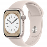 Cumpara ieftin Apple Watch Series 8 GPS, 41mm, Starlight Aluminium Case, Starlight Sport Band