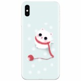 Husa silicon pentru Apple Iphone XS, Cute Cat