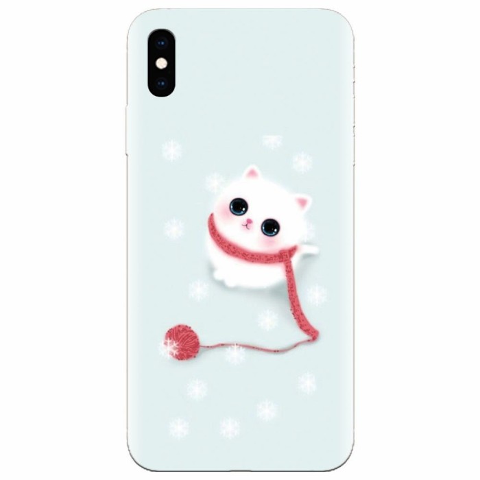 Husa silicon pentru Apple Iphone XS Max, Cute Cat