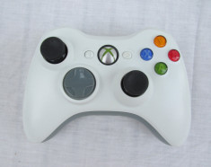 Controller/maneta Xbox 360 wireless alb+negru foto