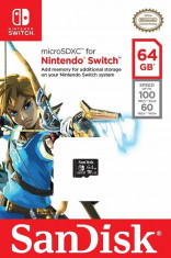 Memorie SanDisk 64GB microSDXC pentru Nintendo Switch foto