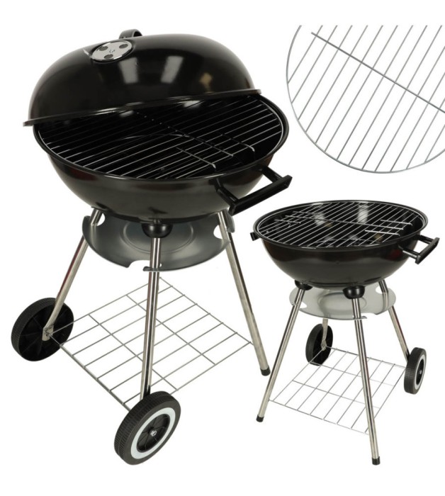Gratar portabil pe roti, cu ventilatie, Curron MagicKugel GM6000