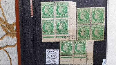1945-Franta- YT680 2 bl4 +per-MNH foto
