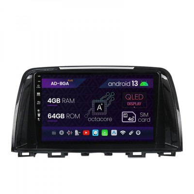 Navigatie Mazda 6 (2013-2015), Android 13, A-Octacore 4GB RAM + 64GB ROM, 9 Inch - AD-BGA9004+AD-BGRKIT328v2 foto