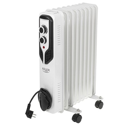 Calorifer electric cu ulei Adler, 9 elementi, 2000W, termostat reglabil foto