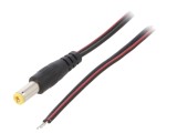 Cablu alimentare DC 5,5/2,5mm 0,8m