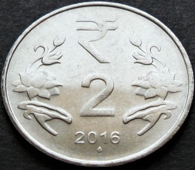 Moneda 2 RUPII - INDIA, anul 2016 * cod 3719 B foto
