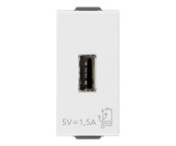 Priza USB tip A 1M 1.5A 5V Vimar Neve alb 09292