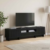 Cumpara ieftin Dulap TV LED cu 5 piese Negru Lemn prelucrat