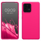 Husa Kwmobile pentru Motorola Edge 40 Pro/Edge Plus (2023), Roz, Silicon, KWM0000190S005C, Carcasa